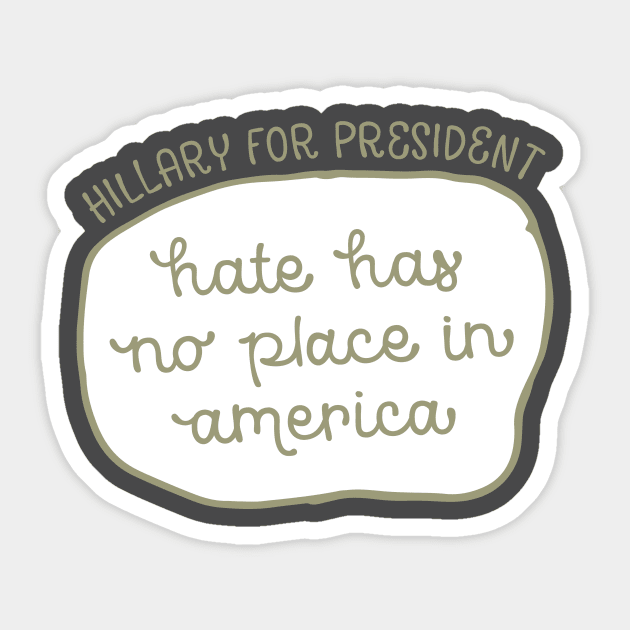 Hillary for President Sticker by kippygo